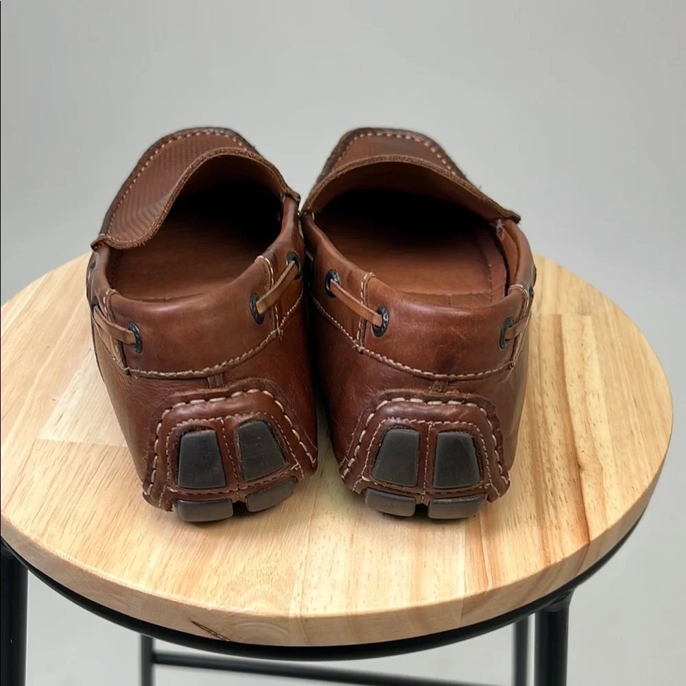 Giorgio Brutini Men's Brown Classic Leather Slip-On Loafers Dress Shoes Size 9